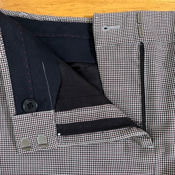 J.Crew No2 Pencil Skirt Stretch Gray Red Pattern Wool Business Casual, Size S - Picture 4 of 11